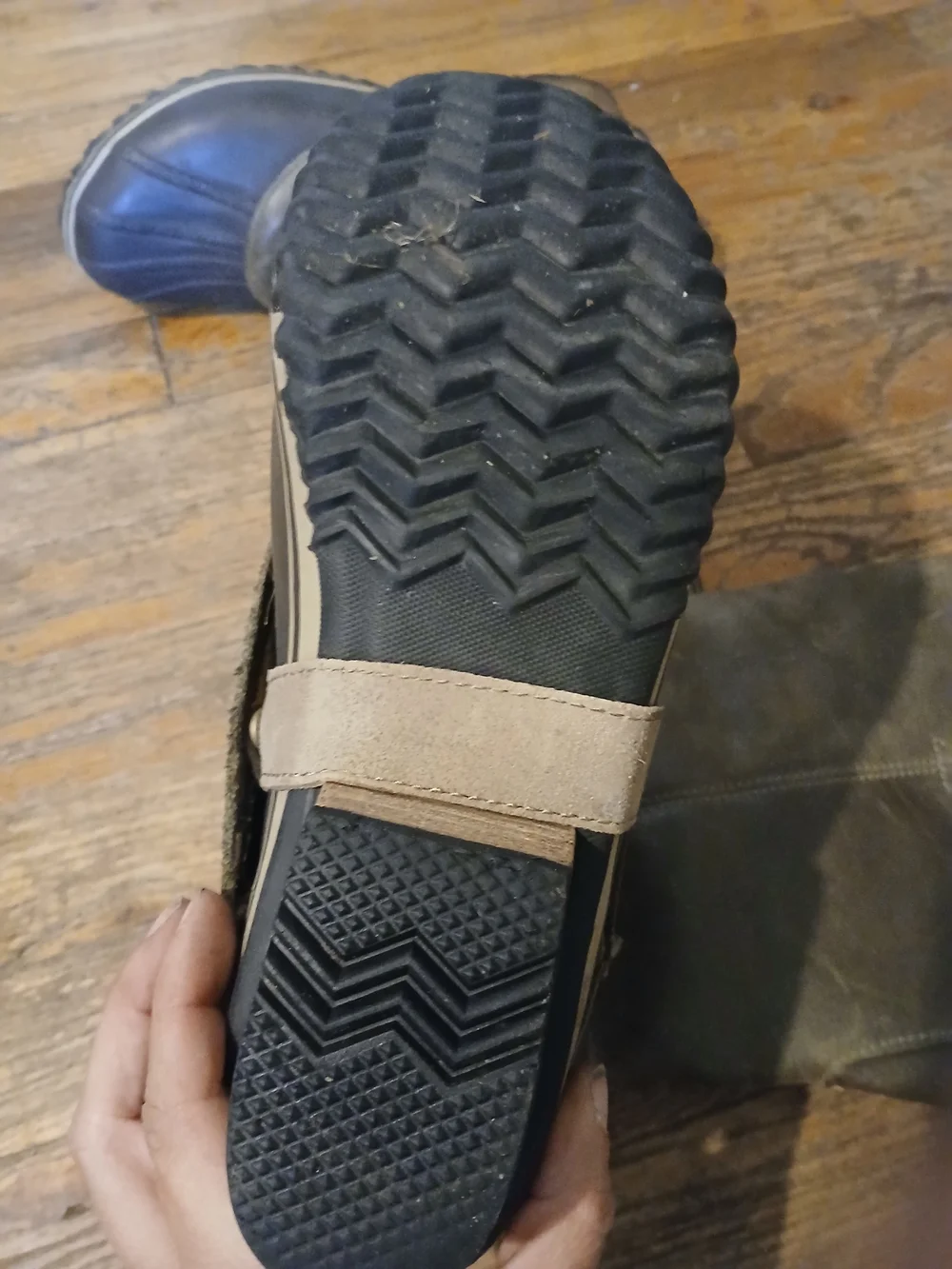Sorel Gray Tall Leather Winter Boot